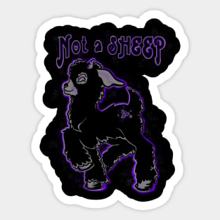 Not a sheep! Sticker